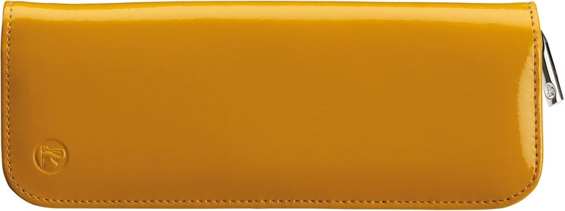Pelikan Patent Leather 2-Pen Case - Yellow - Image 4